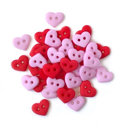 Petits boutons - Valentine Hearts 1827