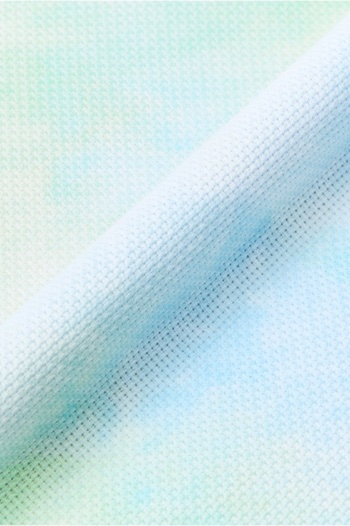 Toile Aïda imprimée à broder 5,5 pts/cm - effet rosée du matin