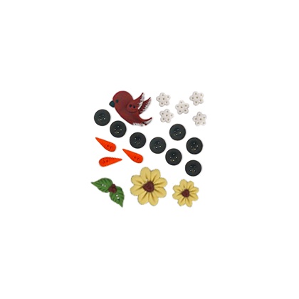 Flowers In Winter button pack