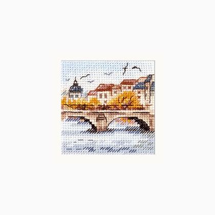 Autumn in the City - Seagulls over the Bridge