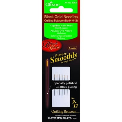 Aiguilles pour Quilting - Noir/Or (Applique/Sharps) n. 9/12