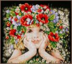 Fille avec des fleurs