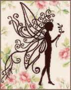 Silhouette de fée fleur 1