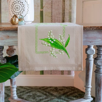 Chemin de table - Muguet