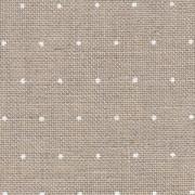 Lin Cashel 28 ct - Naturel avec mini points blancs