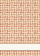 Serviette - Pattern - Pied de Poule Orange