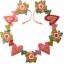 Kit Feutrine Guirlande fleurs et coeurs
