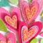 Kit Feutrine Guirlande fleurs et coeurs