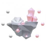 Island with Crystals - Kit Papercraft