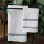 Lot de 2 serviettes - Rayon de miel - Anthracite