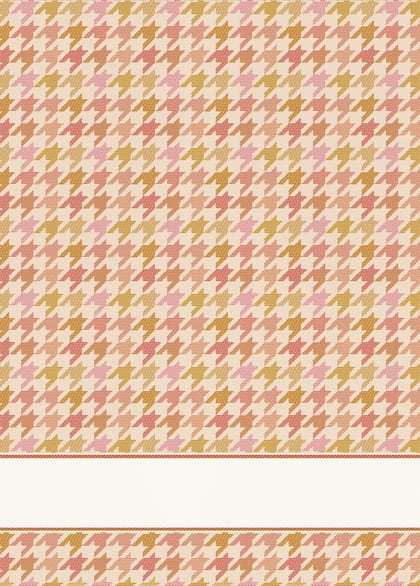 Serviette - Pattern - Pied de Poule Orange