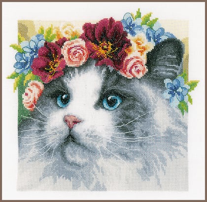 Ragdoll couronne de fleurs - Aida