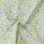Voile imprime coton bio - Fleuri jaune et ciel