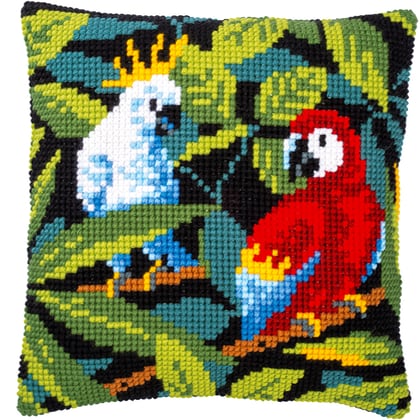 Coussin : Oiseaux tropicaux