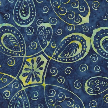 Batik - Dark Blue Symbols
