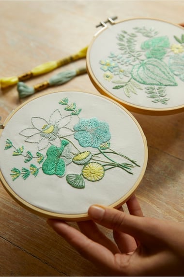 Jardin aquatique - Duo Kit de Broderie