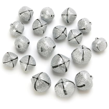 Cloches de Noel - Glitter Argent