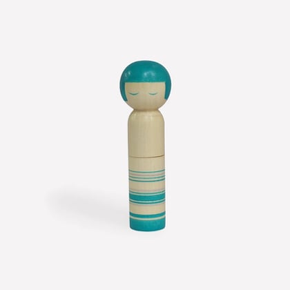 Pique-épingles poupée Kokeshi - Vert