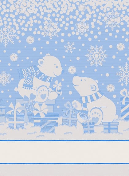 Serviette - Maggio - Polar Chenille - Bleu