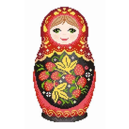 Matryoshka - Khokhloma painting