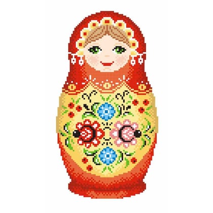 Matryoshka - Gorodets painting