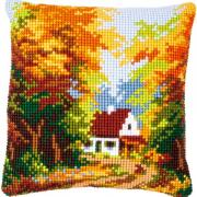 Coussin : Maison dans la forêt
