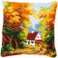 Coussin : Maison dans la forêt