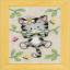 Chats dans les fleurs - Set de 3