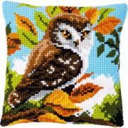 Coussin : Chouette dans les buissons
