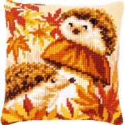 Coussin : Hérissons sur champignon