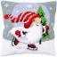 Coussin : Gnome de Noël sur la glace