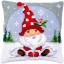 Coussin : Gnome de Noël dans la neige