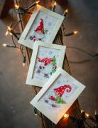 Cartes à broder : Gnomes de Noël