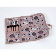 Etui crochets Moutons - Rose