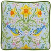 Coussin - Spring Blue Tits