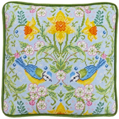 Coussin - Spring Blue Tits