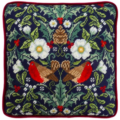 Coussin - Winter Robins