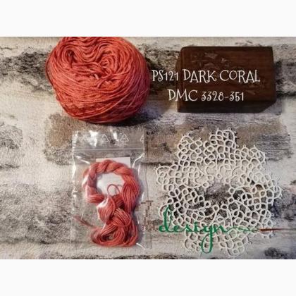 Fil de soie - Dark coral