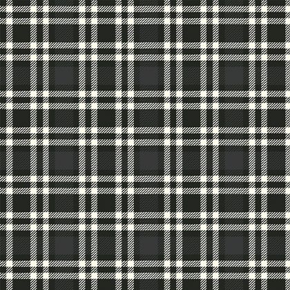Tartan - White on Black