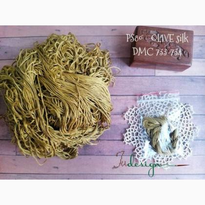 Fil de soie - Olive