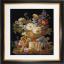 Still Life with Flowers in a Alabaster Vase - Noir - Aida