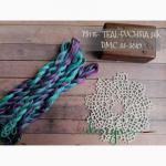 Fil de soie - Teal-fuchsia