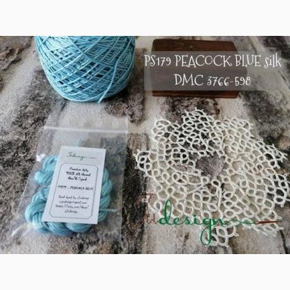 Fil de soie - Peacock blue