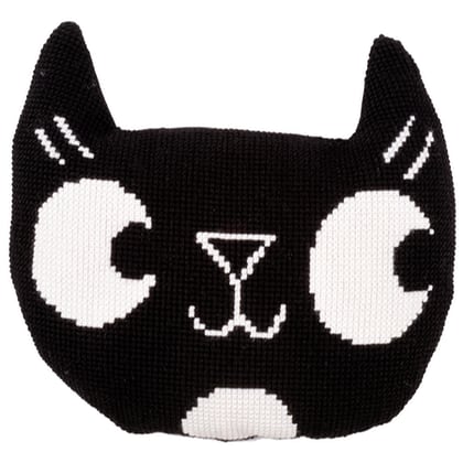 Coussin : Eva Mouton - Chat noir