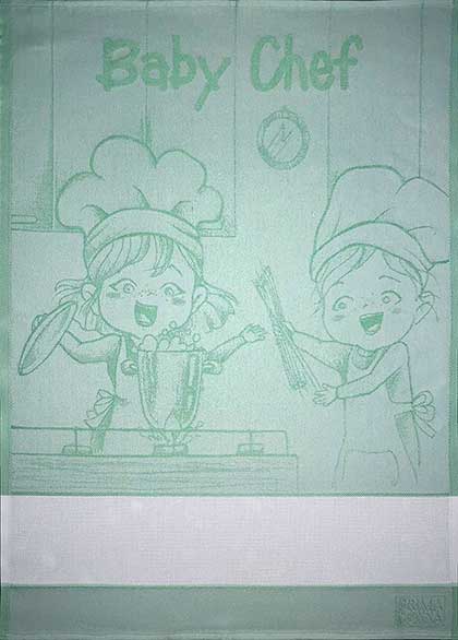Serviette - Baby Chef - Verte