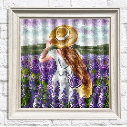 Girl in Lavender Field