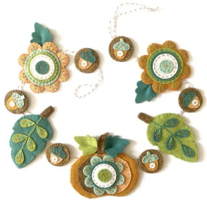 Kit Feutrine Guirlande d\'automne