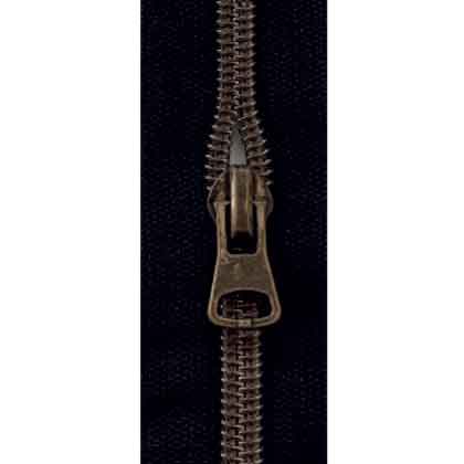 Fermeture glissière spirale noir (400) - old brass