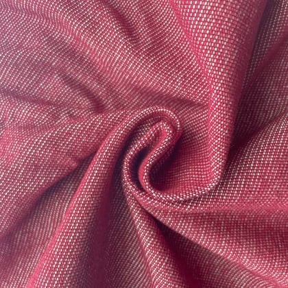Toile à tablier Bio Coton Polyester - Uni rouge