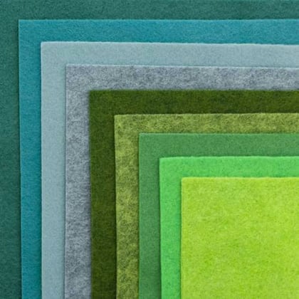 Assortiment de feutrine Jungle 15x15cm.